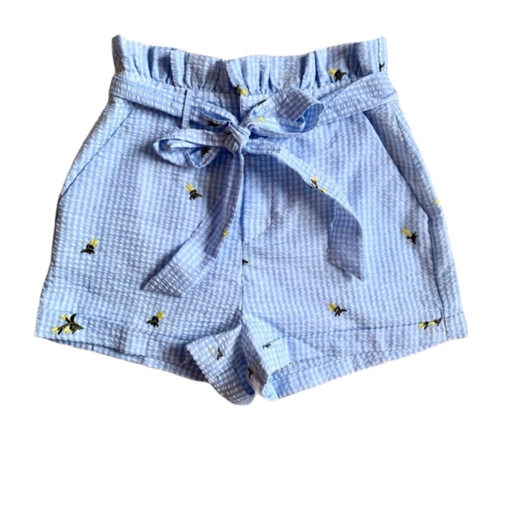 ENGLISH FACTORY | NWT Blue Gingham Floral Shorts